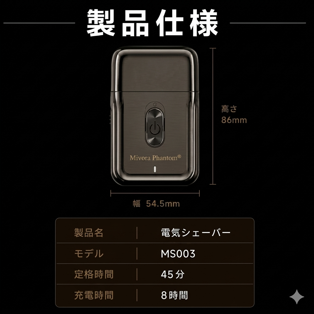 Mivora Phantom® で話題の忙しい男の必需品