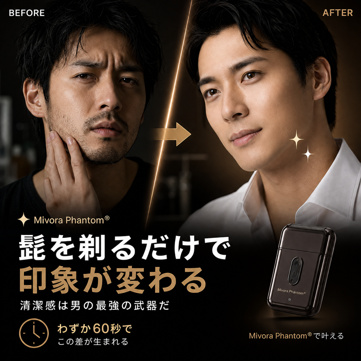 Mivora Phantom® で話題の忙しい男の必需品