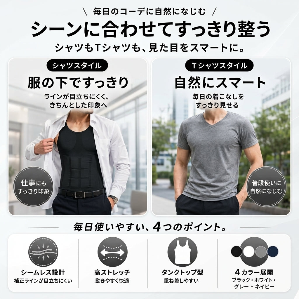 MiveFit™｜シームレス補整インナー｜